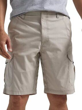 LEE EXTREME MOTION CROSSROADS CARGO SHORTS - TAN- SIZE 36--10.5 '' INSEAM